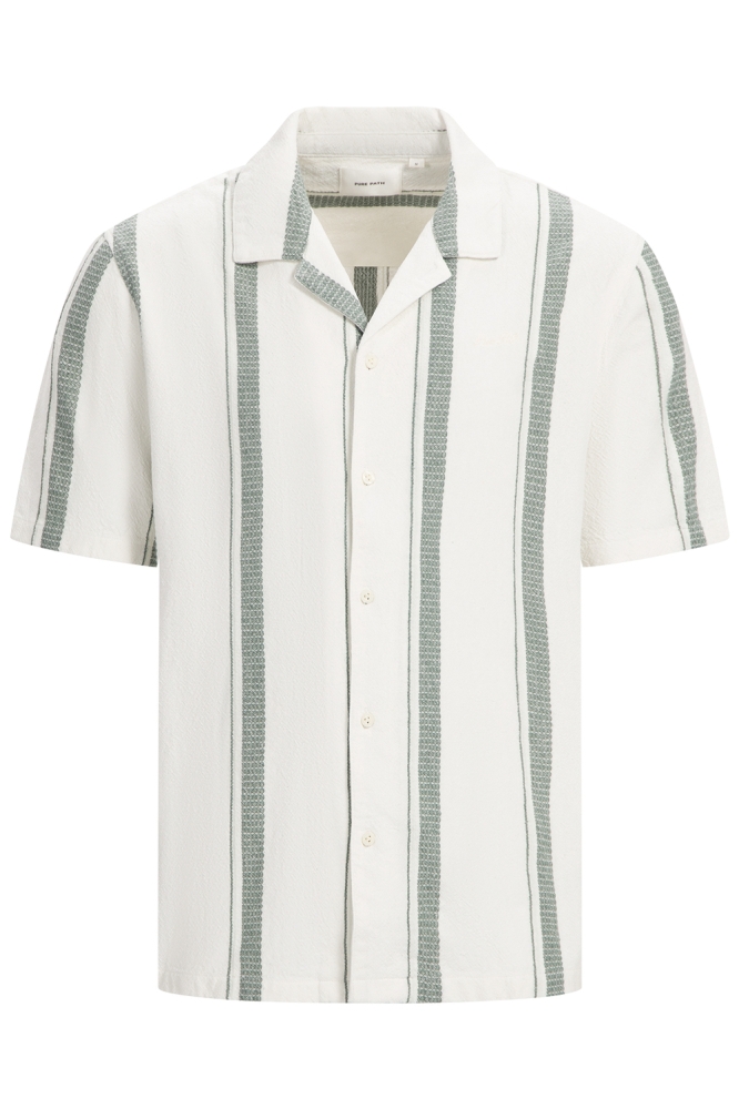 CUBAN COLLAR SHIRT 25010217 45 OFF WHITE